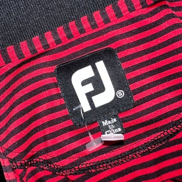 Footjoy PGA Titleist Red Stripe Golf Polo Shirt Size Small - Picture 5 of 5